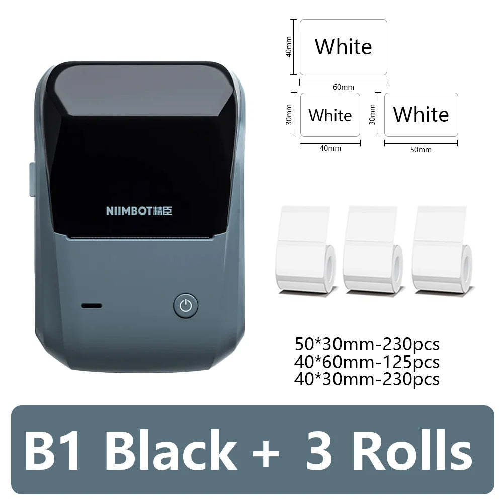 Niimbot B1 Portable Thermal Self-adhesive Labels Printer Mini Maker Pocket Printer Mobile Bluetooth Pocket Tag Price Machine NEW