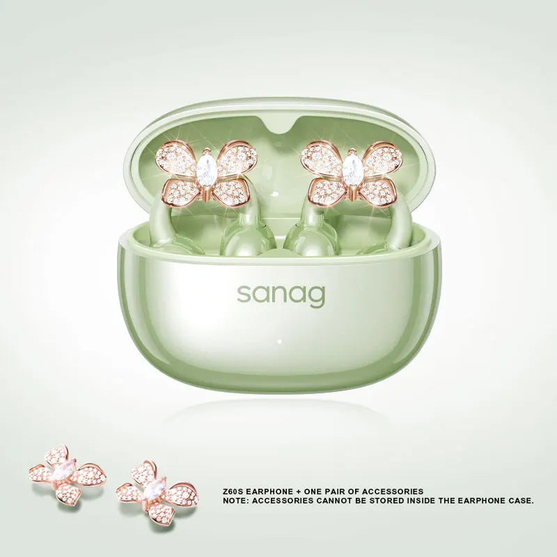 Sanag Z60S Ear Clip on OWS Earphones HiFi Sound Open Ear Earbud AudÃfonos Bluetooth Wireless Headphones Flash-sale Headsed