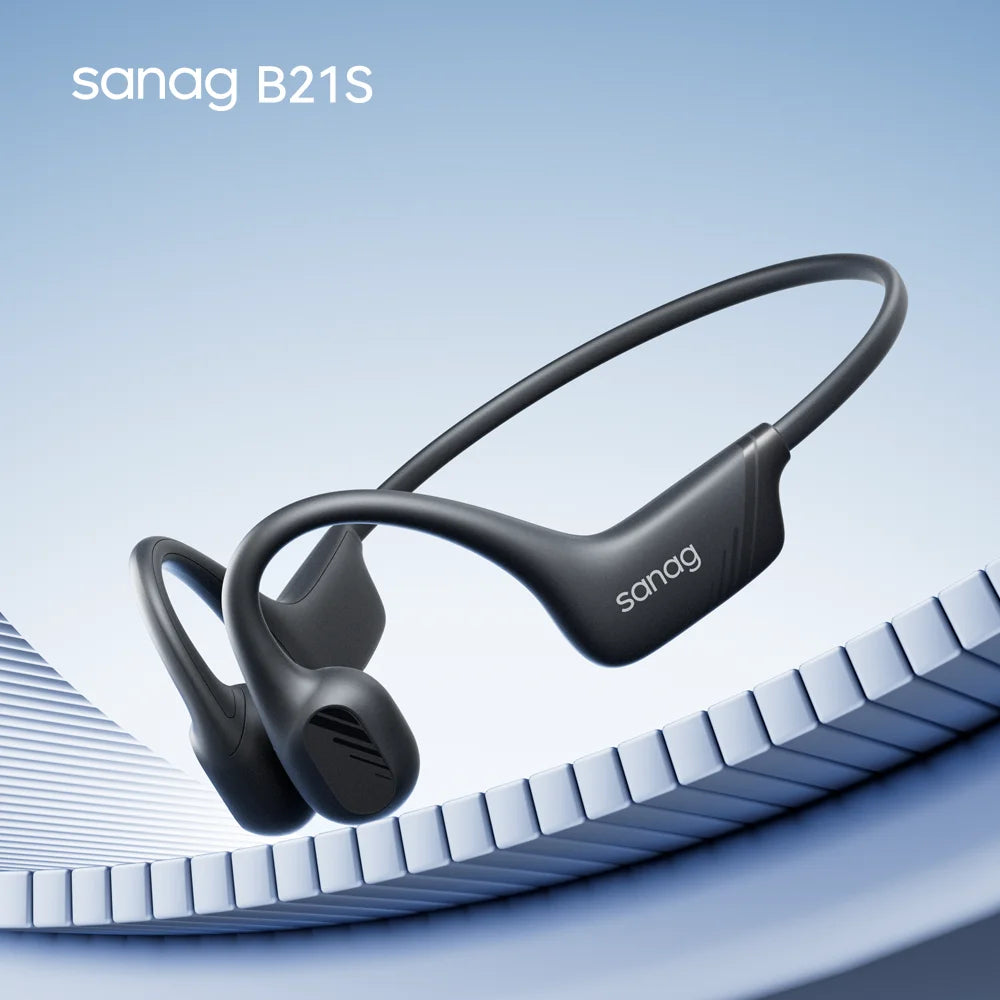 Sanag B21S True Bone Conduction Audífonos Bluetooth Earphones Flash-sale HiFi Sound Headphones Choice Earbuds Wireless Headset