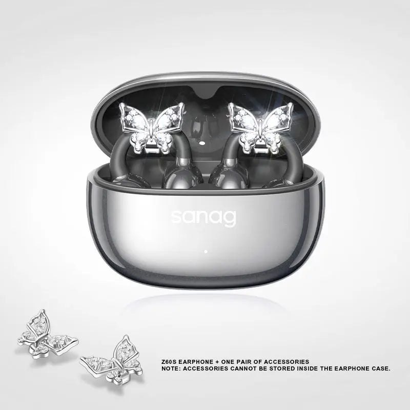 Sanag Z60S Ear Clip on OWS Earphones HiFi Sound Open Ear Earbud Audífonos Bluetooth Wireless Headphones Flash-sale Headsed