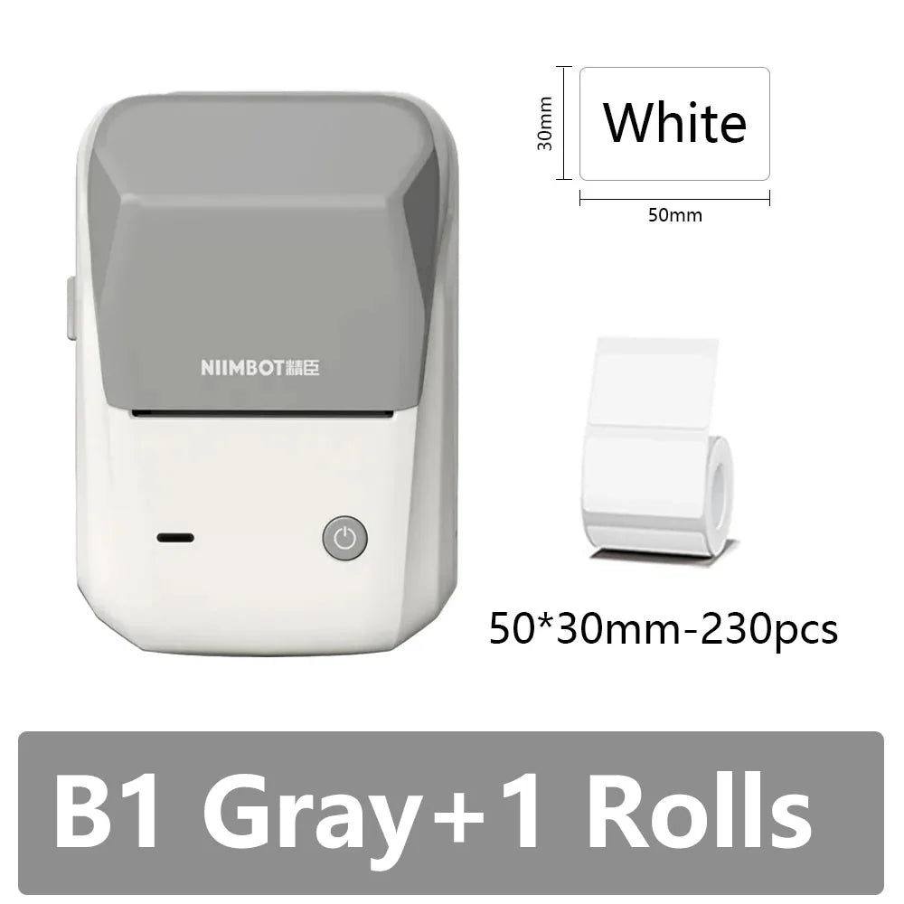 Niimbot B1 Portable Thermal Self-adhesive Labels Printer Mini Maker Pocket Printer Mobile Bluetooth Pocket Tag Price Machine NEW