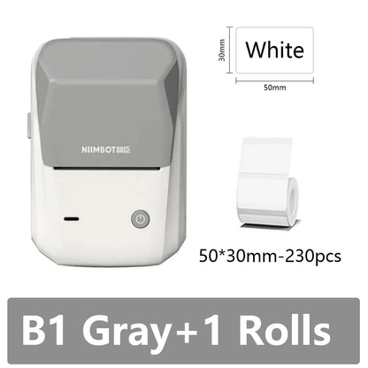Niimbot B1 Portable Thermal Self-adhesive Labels Printer Mini Maker Pocket Printer Mobile Bluetooth Pocket Tag Price Machine NEW