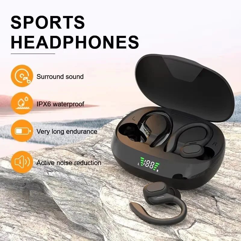 SP16 Wireless Earphones Ture Wireless Earbuds Ear Hook Sports HiFI Stereo Waterproof Headset With Mic TWS Headphone