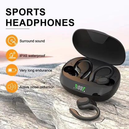 SP16 Wireless Earphones Ture Wireless Earbuds Ear Hook Sports HiFI Stereo Waterproof Headset With Mic TWS Headphone