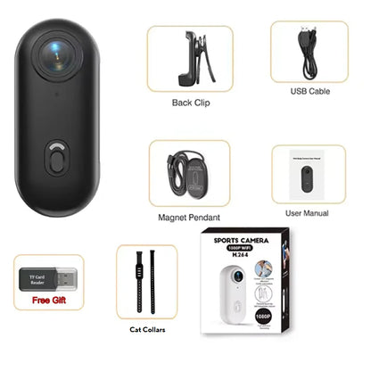 4K Outdoor Sports Camera 1080P Mini Camera In Helmet Motorcycle Bike Filming Waterproof  Bicycle Action Video Recording Body Cam