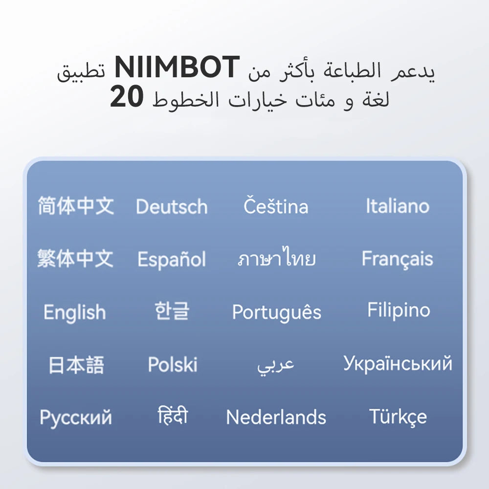 NIIMBOT B1 Portable Thermal Printer With Tapes 2 Inch Adhesive Label Printer Mini Bluetooth Sticker Maker Support Smartphones PC