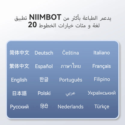 NIIMBOT B1 Portable Thermal Printer With Tapes 2 Inch Adhesive Label Printer Mini Bluetooth Sticker Maker Support Smartphones PC