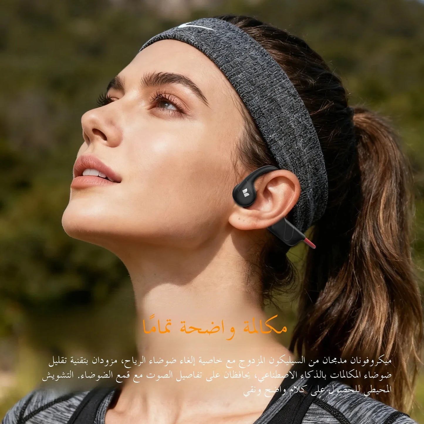 Monster XB01 Bone Conduction Bluetooth 6.0 Headphone HiFi Stereo Wireless Earphones IP56 Dust/Water Resistance Sports Earhook