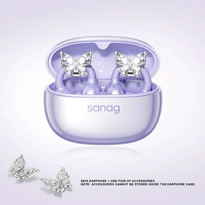 Sanag Z60S Ear Clip on OWS Earphones HiFi Sound Open Ear Earbud Audífonos Bluetooth Wireless Headphones Flash-sale Headsed