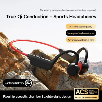 New Bone Conduction Headphones Wireless IPX8 Waterproof Swimming Sports Headset Bluetooth 5.4 With Mic For Exercise Fitness 2026