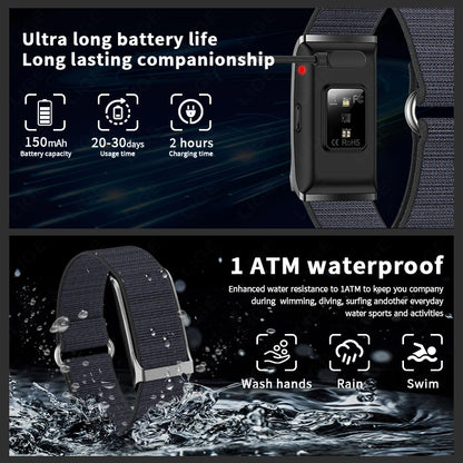 LIGE Smart Watch Heart Rate Blood Pressure Monitor Pedometer Sports Fitness Tracker Electronic Bracelet Men Women Smartwatch Man