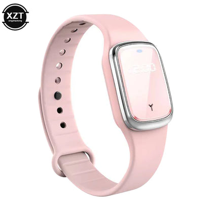 New Ultrasonic Mosquito Repellent Bracelet Summer Outdoor Anti-Mosquito Wristband with Time Display Watch