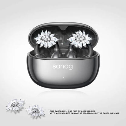 Sanag Z60S Ear Clip on OWS Earphones HiFi Sound Open Ear Earbud Audífonos Bluetooth Wireless Headphones Flash-sale Headsed
