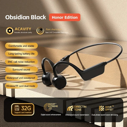 New Bone Conduction Headphones Wireless IPX8 Waterproof Swimming Sports Headset Bluetooth 5.4 With Mic For Exercise Fitness 2026