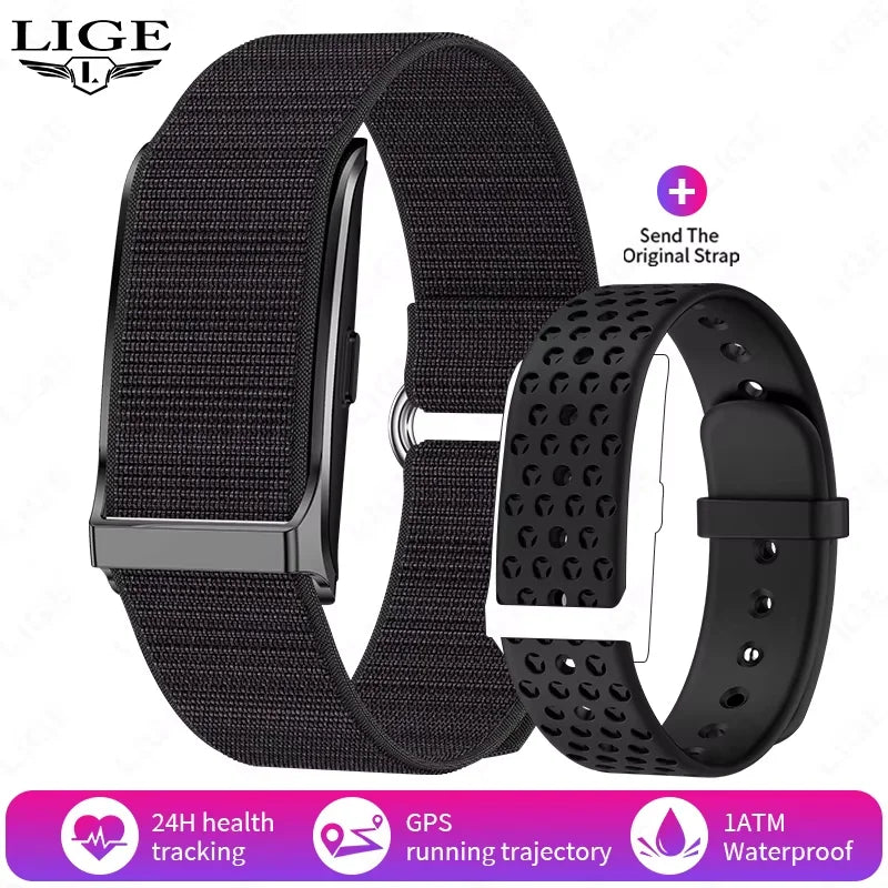LIGE Smart Watch Heart Rate Blood Pressure Monitor Pedometer Sports Fitness Tracker Electronic Bracelet Men Women Smartwatch Man