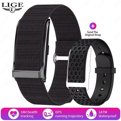 LIGE Smart Watch Heart Rate Blood Pressure Monitor Pedometer Sports Fitness Tracker Electronic Bracelet Men Women Smartwatch Man