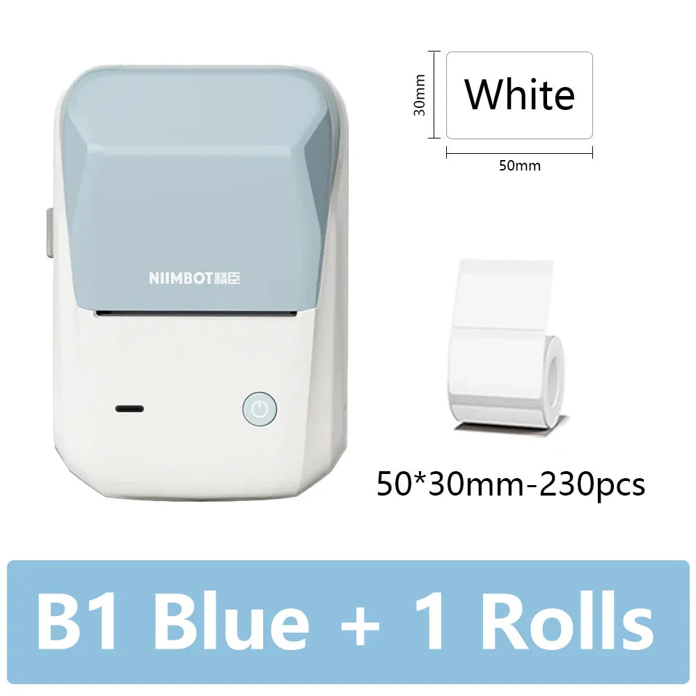 Niimbot B1 Portable Thermal Self-adhesive Labels Printer Mini Maker Pocket Printer Mobile Bluetooth Pocket Tag Price Machine NEW