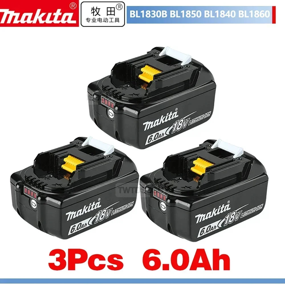 🎐 2025 Makita BL1860 BL1850B BL1850 BL1840 BL1830 Screwdriver Battery & Charger 18v Replacement Power Tool Batteries.