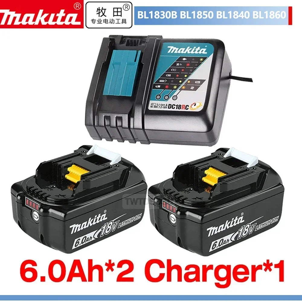 🎐 2025 Makita BL1860 BL1850B BL1850 BL1840 BL1830 Screwdriver Battery & Charger 18v Replacement Power Tool Batteries.