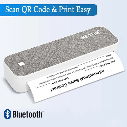 A4 Portable Thermal Printer  Bluetooth &USB Photos txt word PDF Document Printing Compatible with Android, iOS, Windows systems