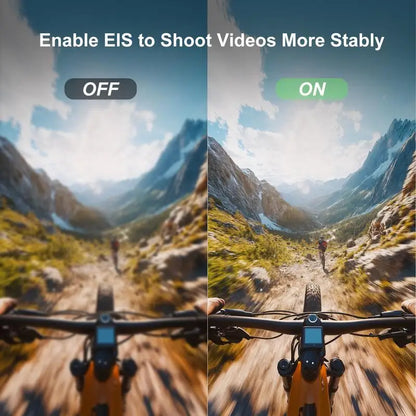 5K Thumb Action Camera 4K 60FPS WiFi 6-Axis Stabilization Touch Screen Sports Camera Magnetic Motorcycle Bike Waterproof Bodycam
