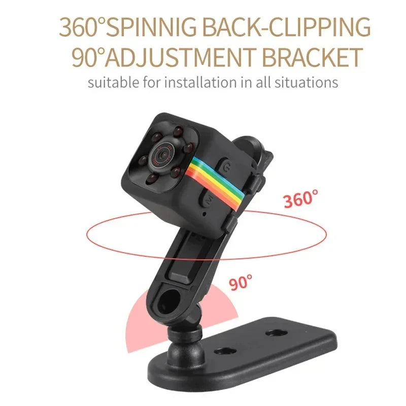 Lenovo Mini 1080P HD Camera 4K Portable Small Nanny Cam Video Voice Mini Dv Recorder Indoor Covert Security Camera Office Home