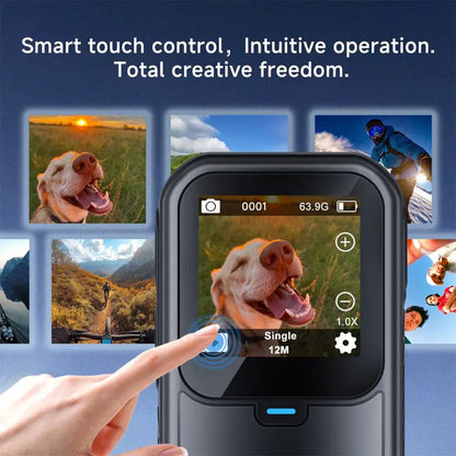 5K Thumb Action Camera 4K 60FPS WiFi 6-Axis Stabilization Touch Screen Sports Camera Magnetic Motorcycle Bike Waterproof Bodycam