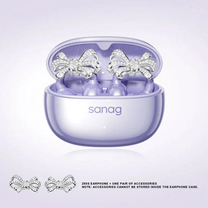 Sanag Z60S Ear Clip on OWS Earphones HiFi Sound Open Ear Earbud Audífonos Bluetooth Wireless Headphones Flash-sale Headsed
