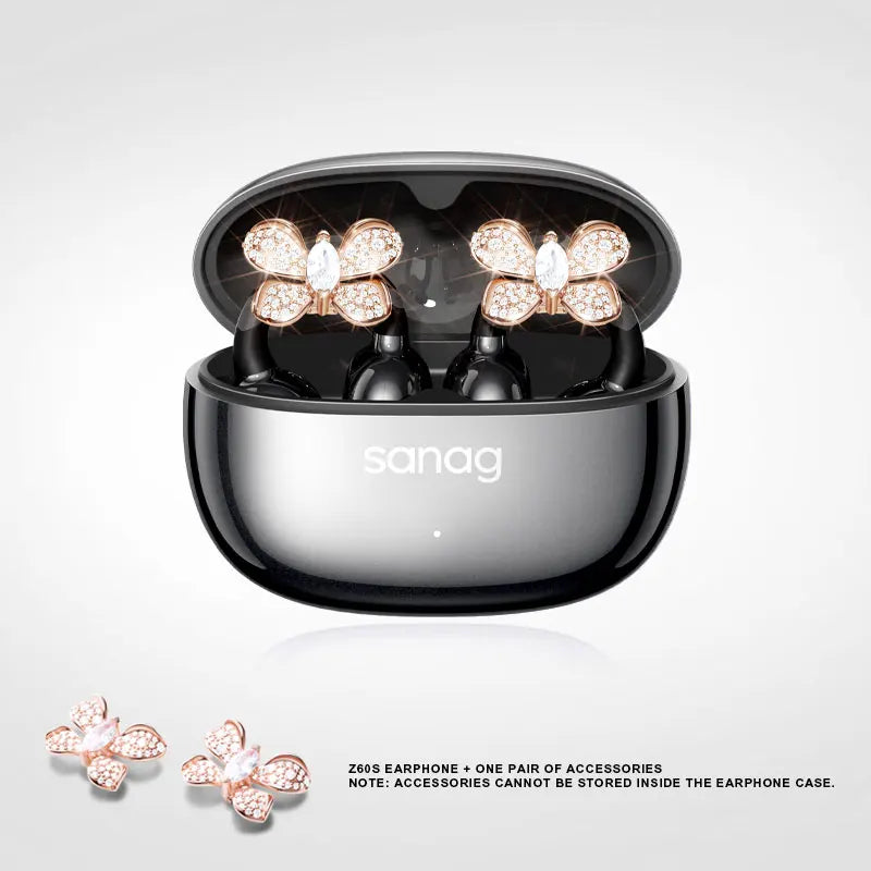 Sanag Z60S Ear Clip on OWS Earphones HiFi Sound Open Ear Earbud Audífonos Bluetooth Wireless Headphones Flash-sale Headsed