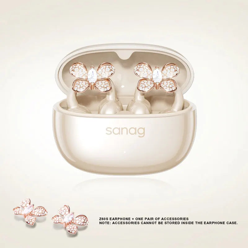 Sanag Z60S Ear Clip on OWS Earphones HiFi Sound Open Ear Earbud Audífonos Bluetooth Wireless Headphones Flash-sale Headsed