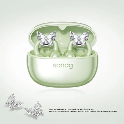 Sanag Z60S Ear Clip on OWS Earphones HiFi Sound Open Ear Earbud Audífonos Bluetooth Wireless Headphones Flash-sale Headsed