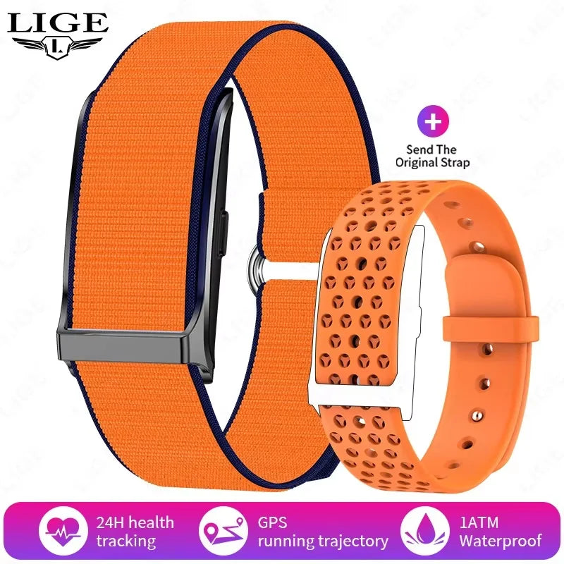 LIGE Smart Watch Heart Rate Blood Pressure Monitor Pedometer Sports Fitness Tracker Electronic Bracelet Men Women Smartwatch Man